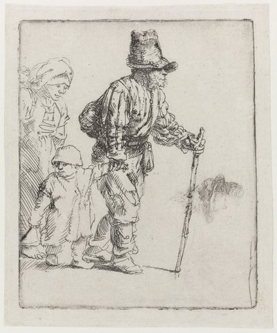 En kringresande bondefamilj av Rembrandt van Rijn