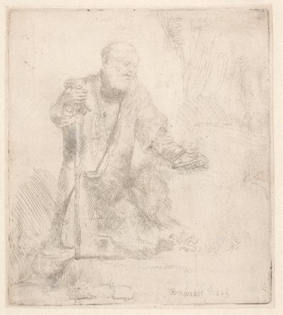 Sankt Petrus i botgöring av Rembrandt van Rijn