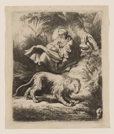 Den helige Hieronymus läser av Rembrandt van Rijn