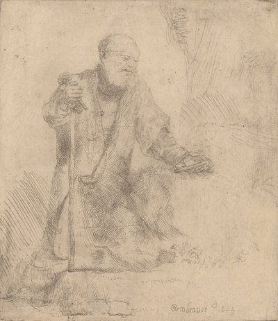 Sankt Peter i botgörelsen, 1645. av Rembrandt van Rijn