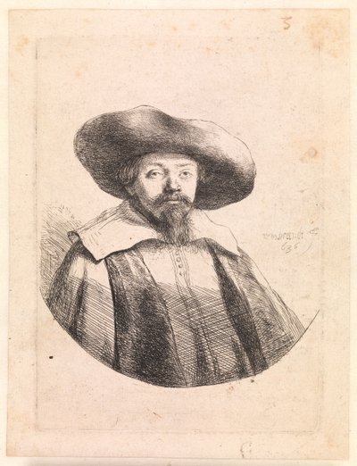 Samuel Manasseh Ben Israel, judisk författare av Rembrandt van Rijn