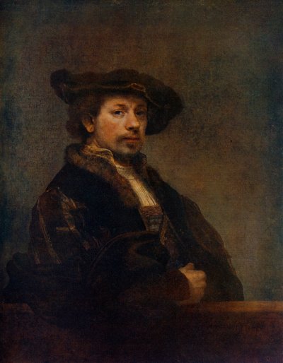 Självporträtt vid 34 års ålder, 1640, 1912. av Rembrandt van Rijn
