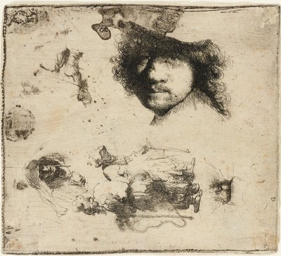 Studieblad, 1632. av Rembrandt van Rijn