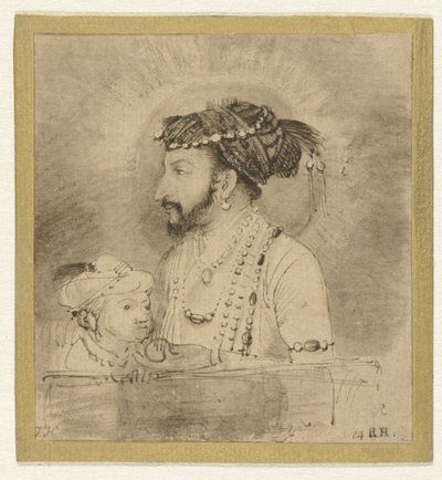 Shah Jahan och hans lille son av Rembrandt van Rijn