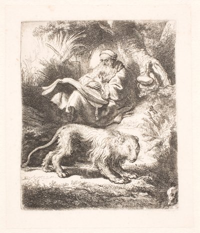 St. Hieronymus läser av Rembrandt van Rijn