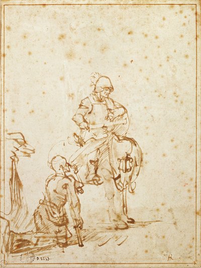 Sankt Martin och tiggaren av Rembrandt van Rijn