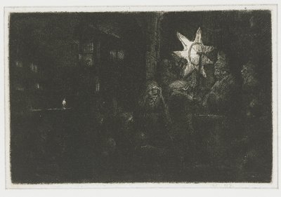 Konungarnas stjärna The Star of the Kings: ett nattstycke av Rembrandt van Rijn