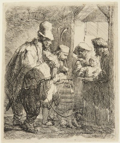 Gatumusikanter av Rembrandt van Rijn