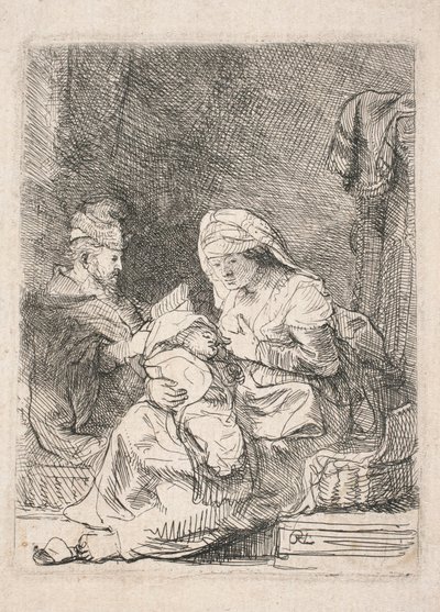 Den heliga familjen av Rembrandt van Rijn