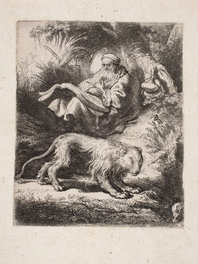 Den helige Hieronymus läser av Rembrandt van Rijn
