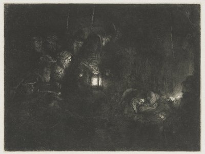 Tillbedjan av herdarna Herdarnas tillbedjan: ett nattstycke av Rembrandt van Rijn