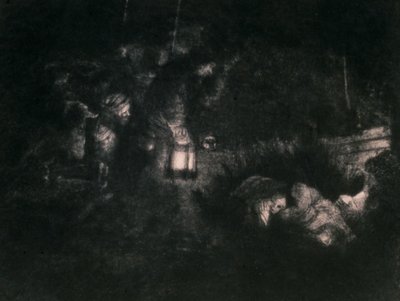 Herdarnas tillbedjan av Rembrandt van Rijn