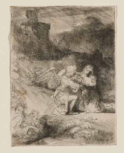 Kvalet i trädgården av Rembrandt van Rijn