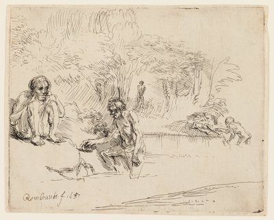 Badgästerna av Rembrandt van Rijn