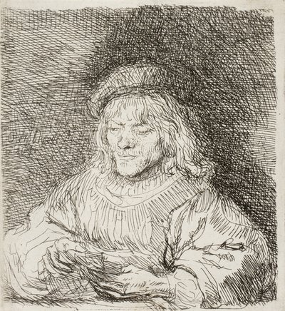 Kortspelaren, 1641 av Rembrandt van Rijn