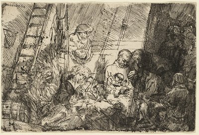 Omskärelsen i stallet av Rembrandt van Rijn