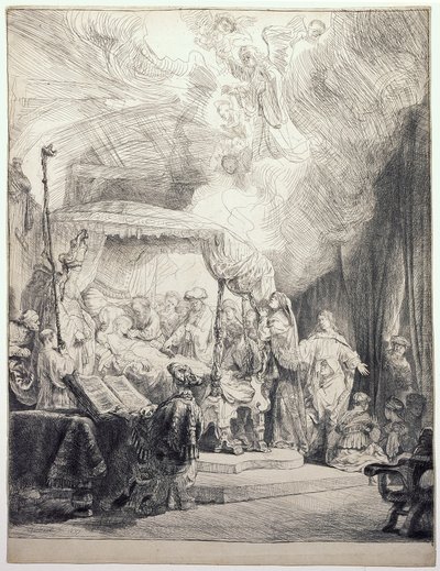 Jungfru Marias död av Rembrandt van Rijn