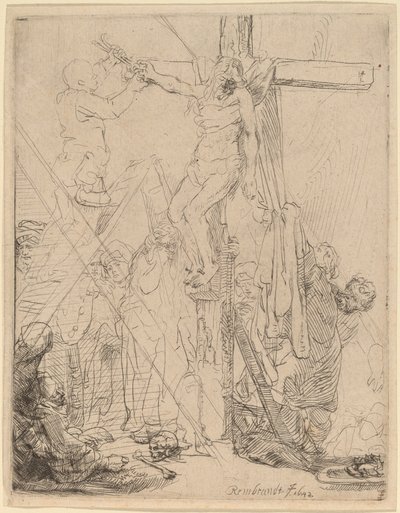 Nedstigningen från korset: en skiss av Rembrandt van Rijn