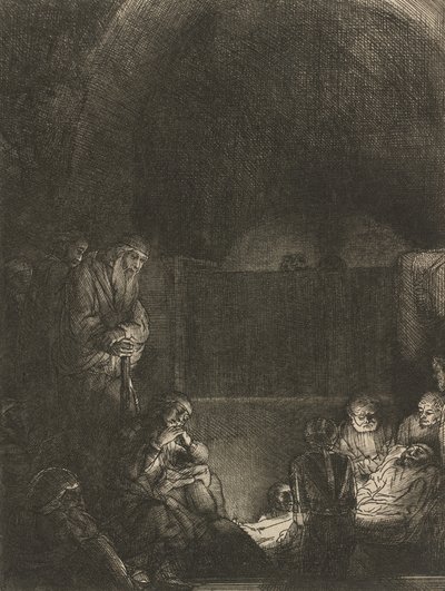 Gravläggningen, c. 1654. av Rembrandt van Rijn
