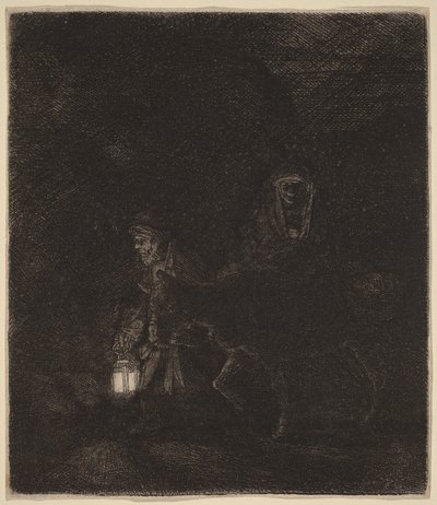 Flykten till Egypten av Rembrandt van Rijn