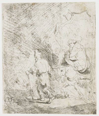 Flykten till Egypten av Rembrandt van Rijn