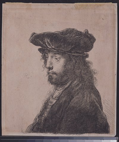 Det fjärde orientaliska huvudet, ca 1635 av Rembrandt van Rijn