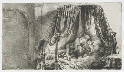 Den franska sängen av Rembrandt van Rijn