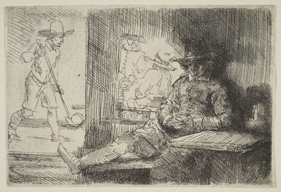 Golfspelaren, 1654. av Rembrandt van Rijn