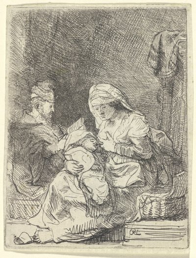 Den heliga familjen av Rembrandt van Rijn