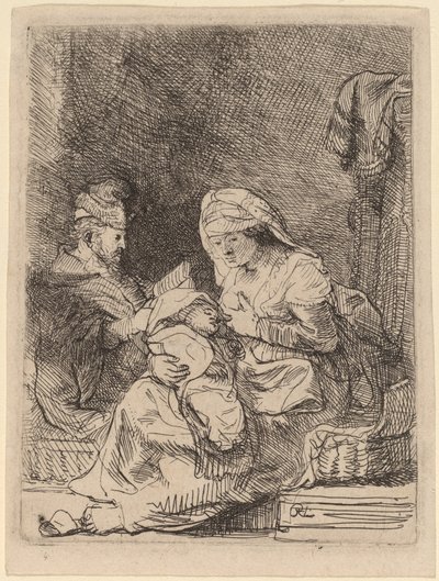 Den heliga familjen av Rembrandt van Rijn