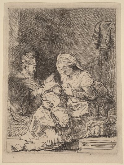 Den heliga familjen av Rembrandt van Rijn