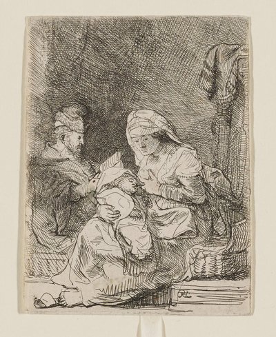 Den heliga familjen av Rembrandt van Rijn