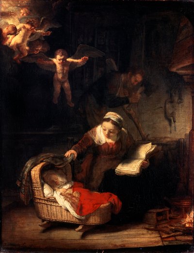 Den heliga familjen, 1645. av Rembrandt van Rijn