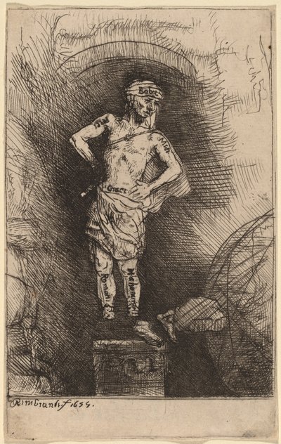 Bilden sett av Nebukadnessar av Rembrandt van Rijn
