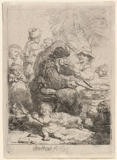 Pannkakskvinnan av Rembrandt van Rijn
