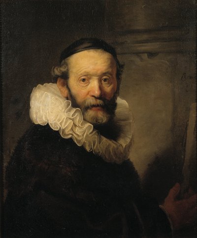 Predikanten Johannes Uttenbogaert, c.1633 av Rembrandt van Rijn