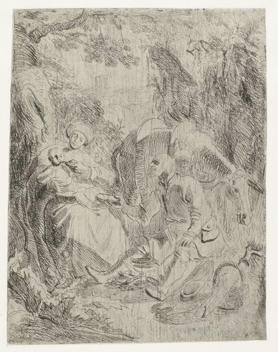Resten av flykten till Egypten av Rembrandt van Rijn