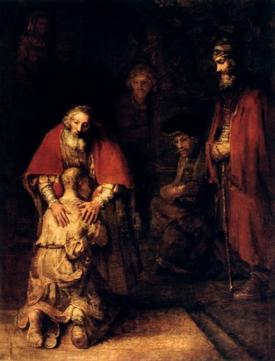 The Return of the Prodigal Son, c1668 av Rembrandt van Rijn