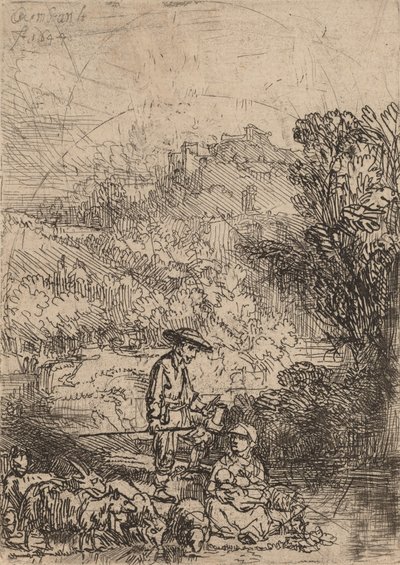 Herden och hans familj, 1644. av Rembrandt van Rijn