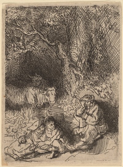 Den sovande herden av Rembrandt van Rijn