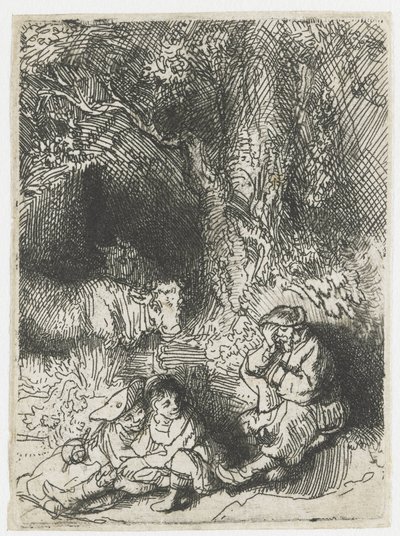 Den sovande herden av Rembrandt van Rijn