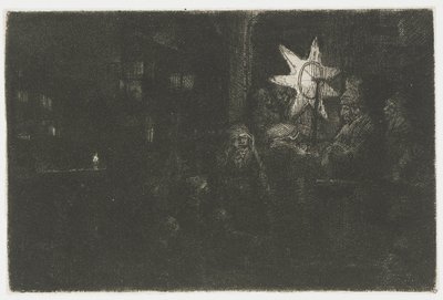 The Star of the Kings: ett nattstycke av Rembrandt van Rijn