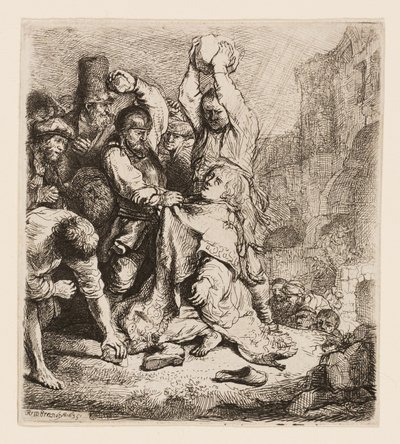 Steningen av St Stephen av Rembrandt van Rijn