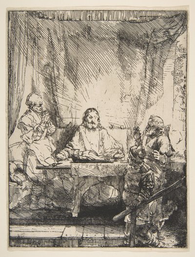 Nattvarden i Emmaus, 1654. av Rembrandt van Rijn
