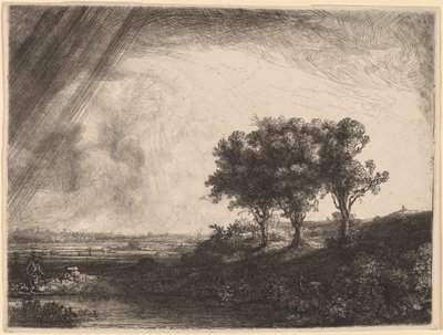 De tre träden av Rembrandt van Rijn