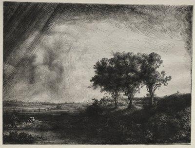 De tre träden av Rembrandt van Rijn