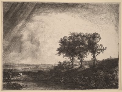 De tre träden av Rembrandt van Rijn