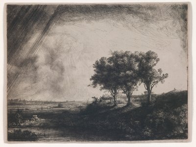 De tre träden av Rembrandt van Rijn