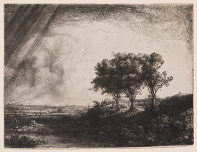 De tre träden av Rembrandt van Rijn