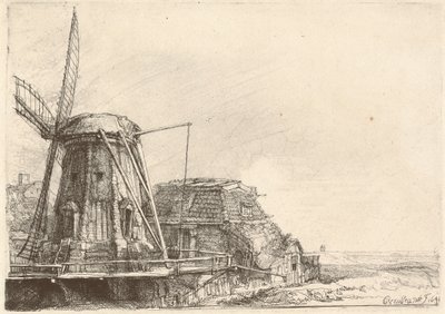Vindkvarn av Rembrandt van Rijn